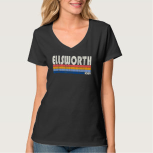 Retro Vintage 70-talet Stil Ellsworth Iowa T Shirt