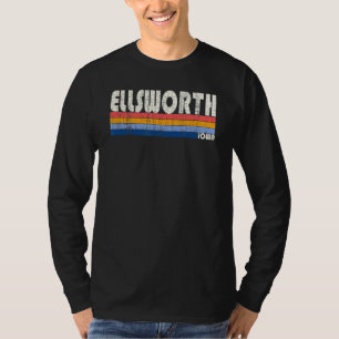 Retro Vintage 70-talet Stil Ellsworth Iowa T Shirt