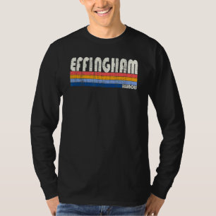 Retro Vintage 70s, 80:e Stil Effingham Illinois T Shirt