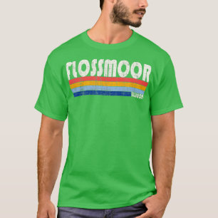 Retro Vintage 70s 80s Stil Flossmoor Illinois T Shirt
