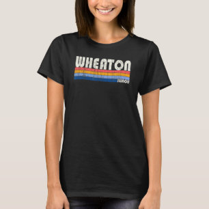 Retro Vintage 70s 80s Stil Wheaton Illinois T Shirt