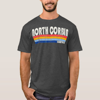 Retro Vintage 70s 80s Style North Corbin Kentucky T Shirt