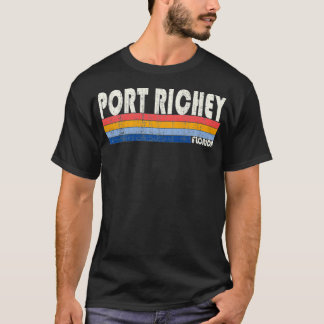 Retro Vintage 70s 80s Style Port Richey, FL Premiu T Shirt