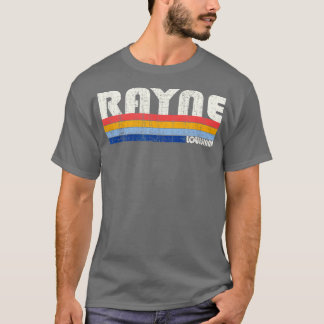 Retro Vintage 70s 80s Style Rayne Louisiana T Shirt