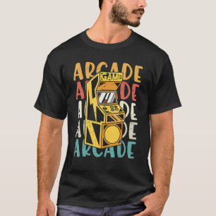 Retro Vintage 70s, 90:e Arcade Maskin Game Gami T Shirt