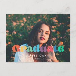 Retro vintage 70s Photo studenten 2025 Vykort