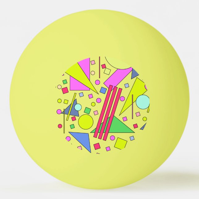 Retro Vintage 80s och 90s Stil Pingisboll (Framsidan)