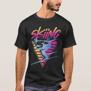 Retro Vintage 80s Ski Skiing Skiing T Shirt