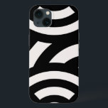 Retro Vintage Abstrakt Arches Linjer Black White<br><div class="desc">Modern regnbågsbåge i Abstrakt - Abstraktens geometriska retrodesign - svart och gräddvit</div>