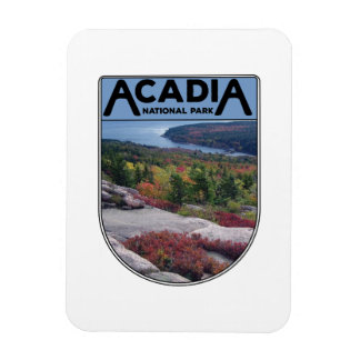 Retro Vintage Acadia nationalpark Maine Island Magnet