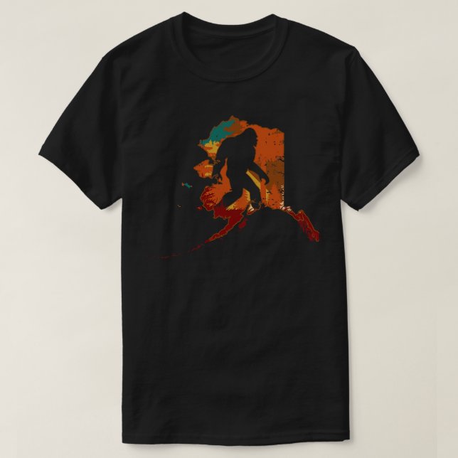 Retro Vintage Alaska T Shirt (Design framsida)