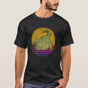 Retro Vintage Alligator Gator Crokodile Zoo Animal T Shirt