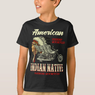 Retro Vintage American Motorcle Indian for Mexiko T Shirt
