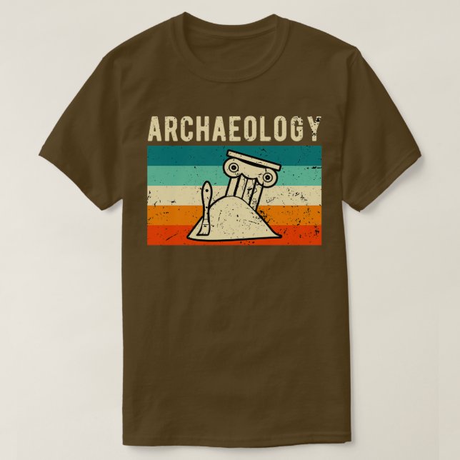 Retro Vintage Archeologijarkeolog T Shirt (Design framsida)