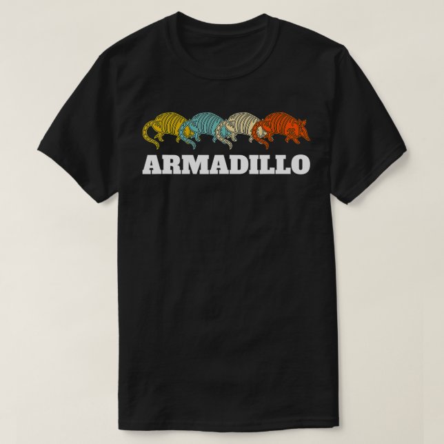 Retro Vintage Armadillo  T Shirt (Design framsida)