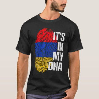 Retro Vintage Armenia Flagga Home Fingerprint Grap T Shirt