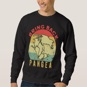 Retro Vintage Återupprätta Pangea Geolog Geologi Lång Ärmad Tröja