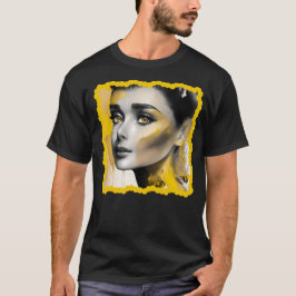 retro vintage audrey yellow gold colors 1 t shirt