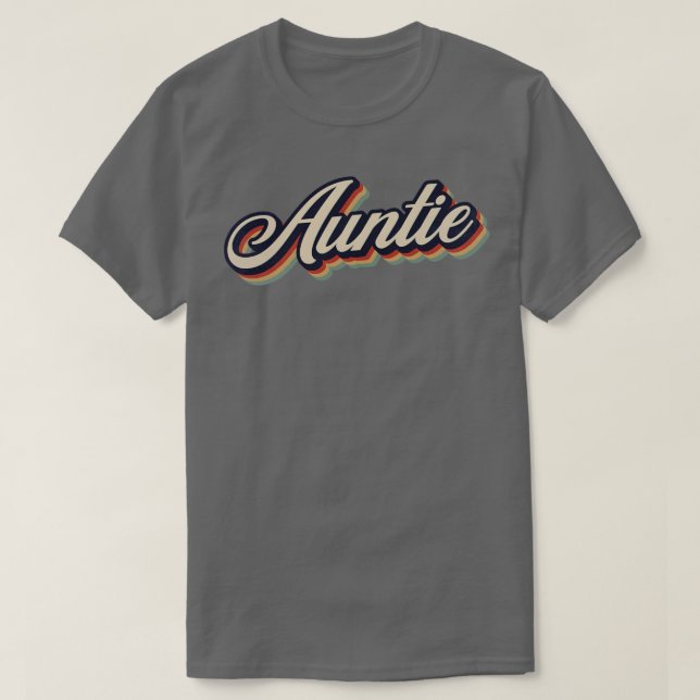Retro Vintage Auntie T Shirt (Design framsida)