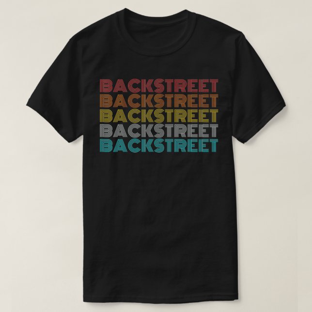 Retro Vintage Backstreet  T Shirt (Design framsida)