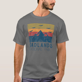 Retro Vintage Badlands nationalpark South Dakota T Shirt