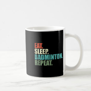 Retro Vintage Badmintonspelare Linne  Kaffemugg
