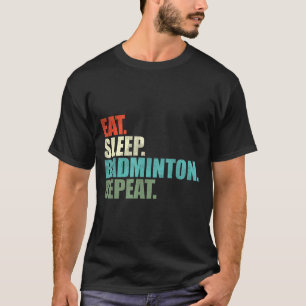 Retro Vintage Badmintonspelare T Shirt