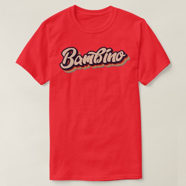Retro Vintage Bambino T Shirt (Design framsida)
