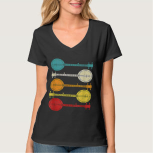 Retro Vintage Banjo Costume Instrument T Shirt
