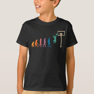 Retro Vintage Basketball Evolution T Shirt