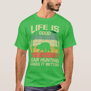 Retro Vintage Bear Hunter Bear Hunting Hunting T Shirt