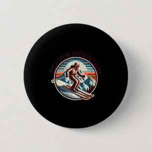 Retro vintage Beaver Mountain Utah skidort Knapp
