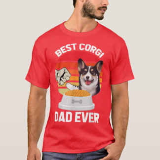 Retro Vintage Best Corgi Pappa Hund pappa Pet Owne T Shirt