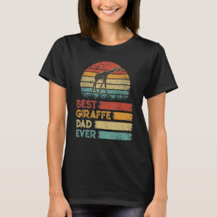 Retro Vintage Best Giraffe Pappa någonsin Shirts A T Shirt