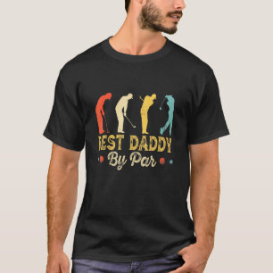 Retro Vintage Best Pappa by Par Manar Golfing Golf T Shirt