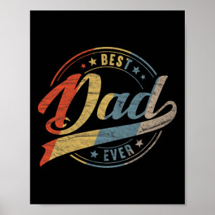 Retro Vintage Best Pappa ever Far pappa Far&#; Poster