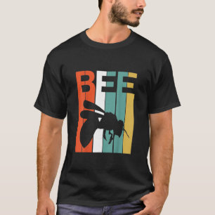 Retro Vintage Bibibibibibiodlare Silhouette Bee Äl T Shirt