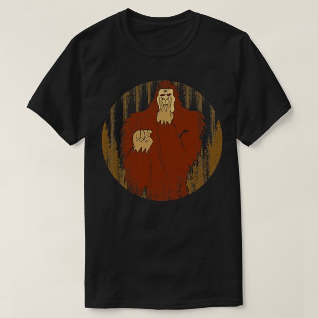 Retro Vintage Bigfoot T Shirt (Design framsida)