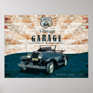 Retro Vintage bil Poster