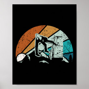 Retro Vintage Billiards Game 8 Ll Bassäng Player T Poster