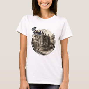 Retro-Vintage Bindad Mansion av Dracula och Fladde T Shirt