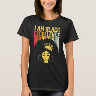 Retro Vintage Black Excellence African Pride Histo T Shirt