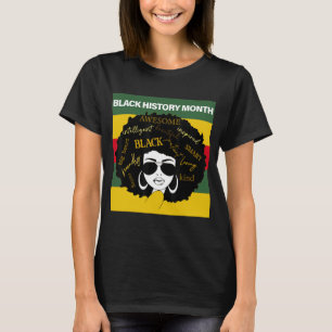 Retro Vintage Black History Month Afro Girl Mamma T Shirt