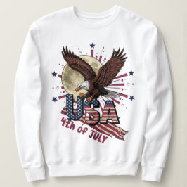 RETRO VINTAGE BOLD EGLE USA 4 JULI T SHIRT
