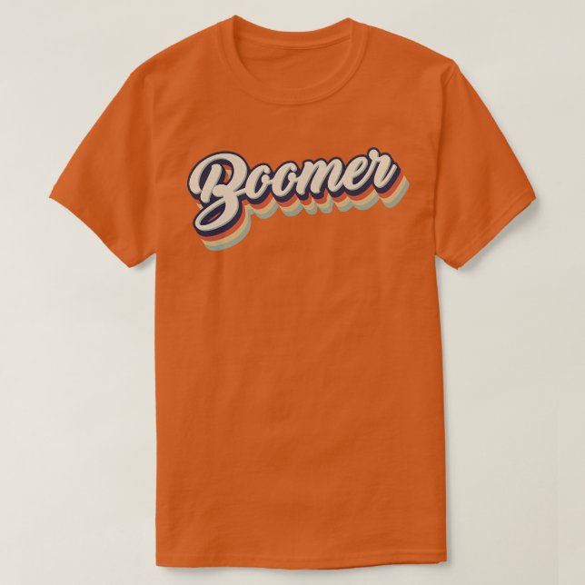 Retro Vintage Boomer T Shirt (Design framsida)