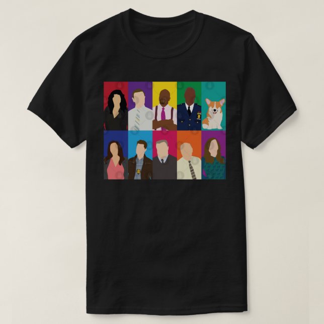 Retro Vintage Brooklyn Nine Retro Vintage T Shirt (Design framsida)