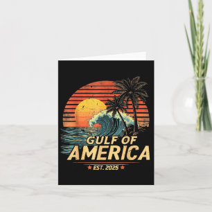 Retro Vintage Bukt of US America 2025 American Fla Kort