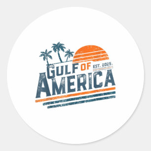 Retro Vintage Bukt of US America 2025 American Fla Runt Klistermärke
