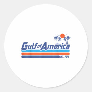 Retro Vintage Bukt of US America 2025 American Fla Runt Klistermärke