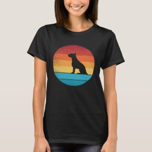 Retro vintage Bull Terrier Hundar och sött djur T Shirt